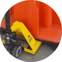 EASY TO MOVE WITH PUMP TRUCK OR FORKLIFT: By freeing up space under the urinal, moving has never been so easy!